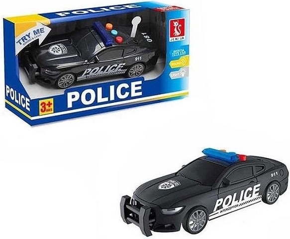 Mașină de poliție cu lumină și sunet 16 cm
