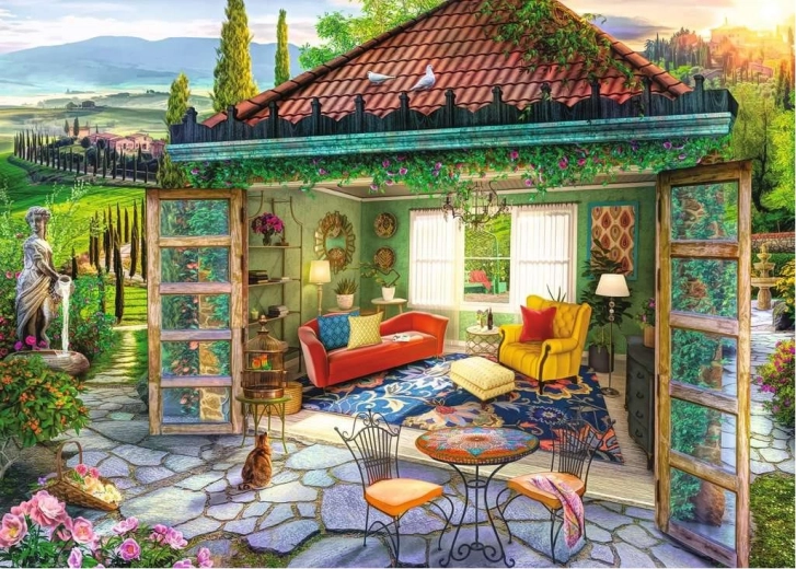 Puzzle Ravensburger Tuscan Oasis 1000 piese