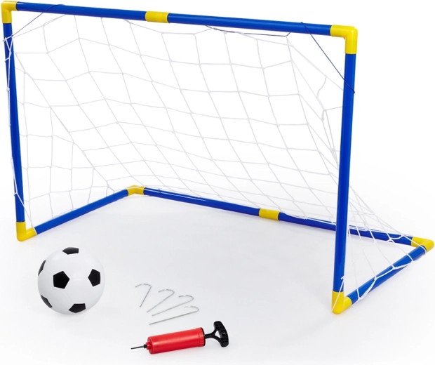 Poartă de fotbal cu minge și pompă