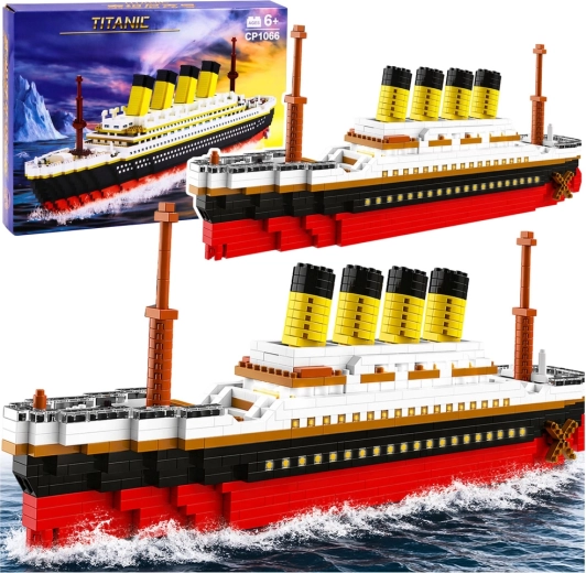 Set de construcție Titanic model mare 60 cm, 3327 piese