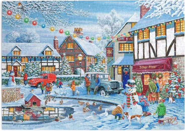 Puzzle Pe gheață subțire, 1000 de piese