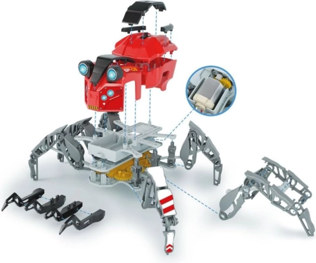 Asamblează robotul din peste 100 de piese