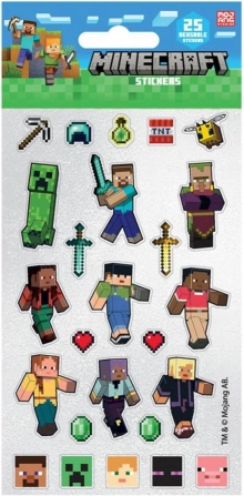 stickere sclipitoare Minecraft – 25 buc