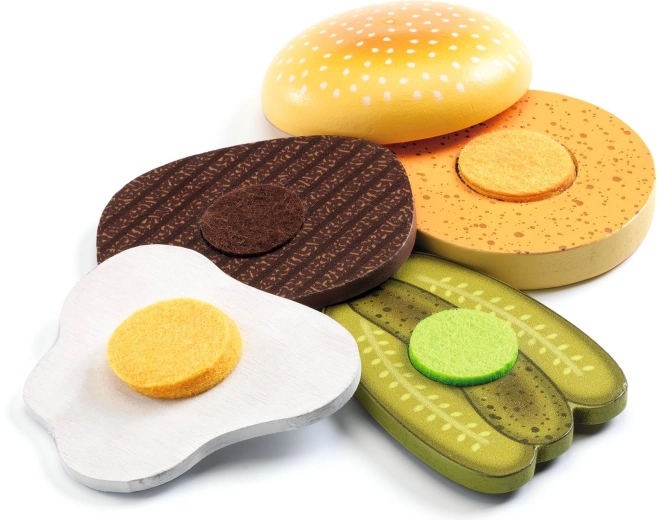 Asamblează hamburgerul strat cu strat