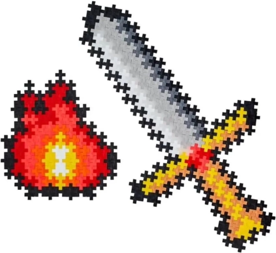 Sabie pixelată ca decorațiune