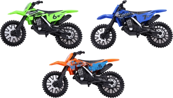 Motocicletă de teren 19 cm – jucărie din plastic în 3 culori