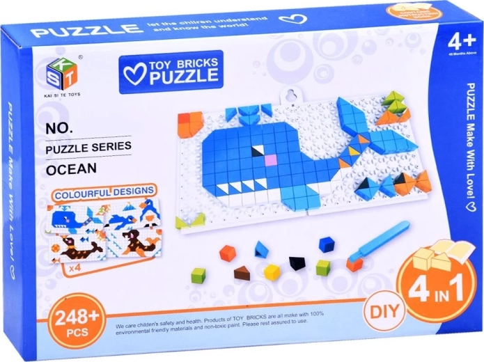 Distracție creativă 4‑în‑1 cu motive oceanice