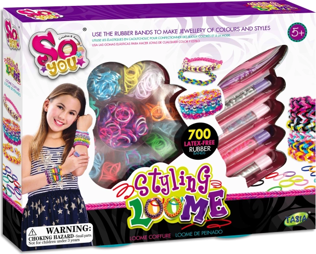 Tasia set pentru realizarea brățărilor din elastice fără latex – 700 buc