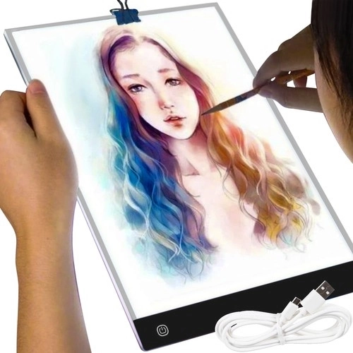 placă luminoasă LED ultra-subţire pentru desen A4 cu alimentare USB