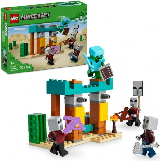 Lego Minecraft patrula deșertică a illagerilor