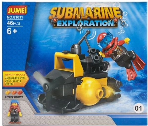 Set de construcție Jumei submarin – expediție subacvatică (46 piese, 14 × 12 cm) - 1 bucată