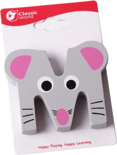 Litera din lemn M de la Classic World