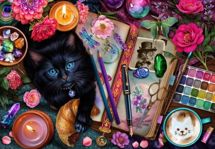 Puzzle Pisici istețe 1000 piese BLUEBIRD