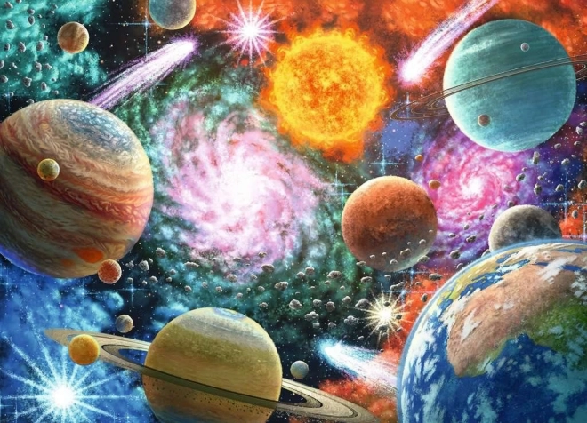 RAVENSBURGER Puzzle În spațiu XXL 100 piese