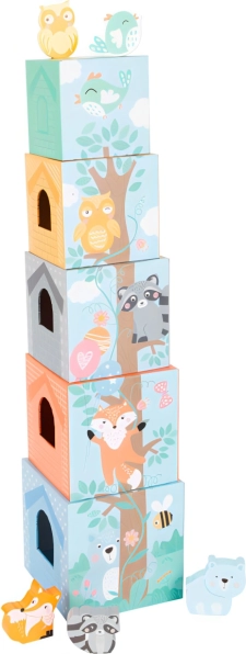 Turn de stivuire pastelat cu animăluțe small foot