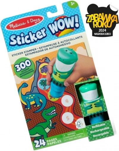 Set creativ de abțibilduri cu dinozauri – Melissa & Doug