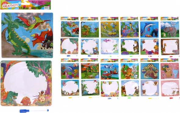 Set creativ - puzzle + 1 marker