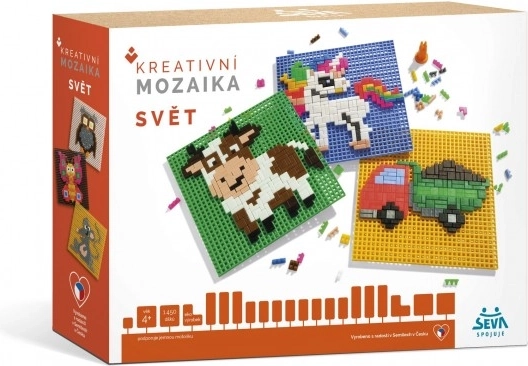 Mosaică Creativă Lumea Set de Construcție din Plastic