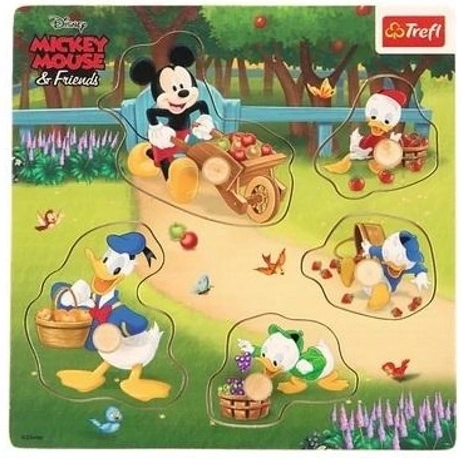Trefl mini puzzle din lemn Mickey Mouse