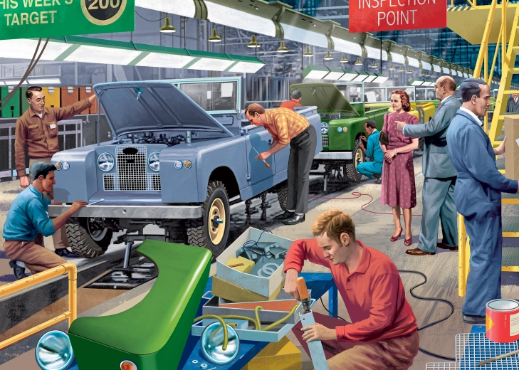 Puzzle Fabrica de Automobile 1000 piese