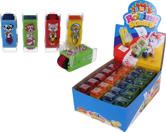 Ștampilă 2-în-1 pentru copii – ștampilă și roller cu animăluțe