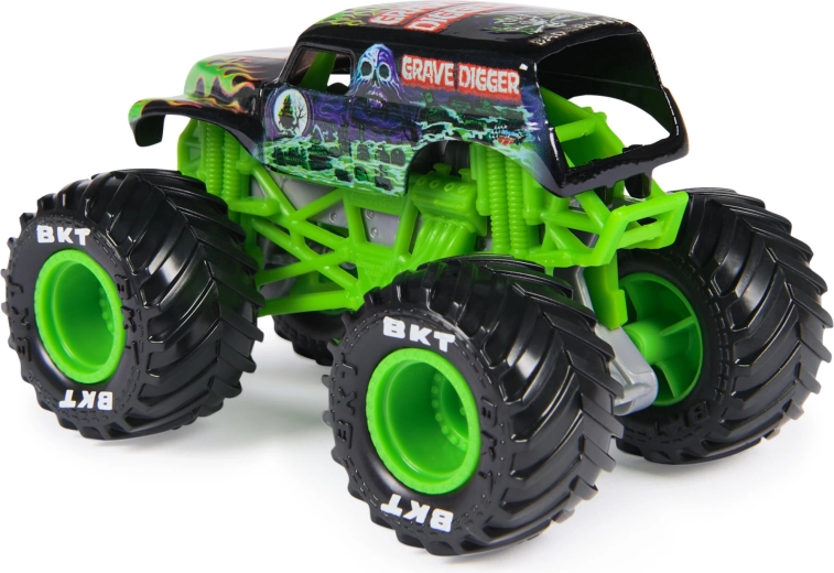 Caroserie metalică și aspect autentic Grave Digger