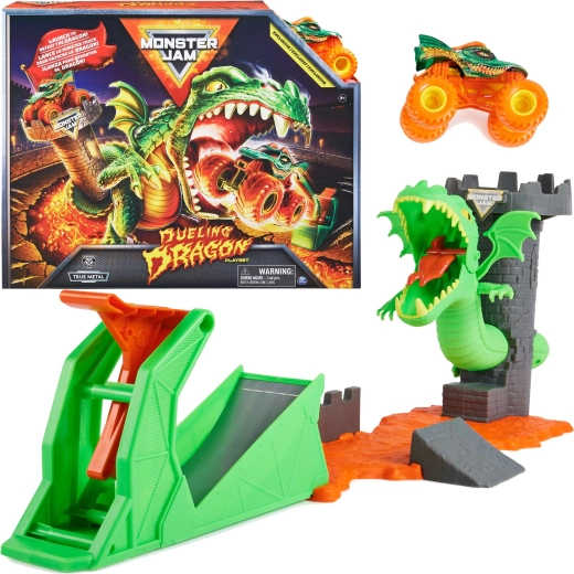 Set de joacă Monster Jam Bătălia dragonilor 1:64