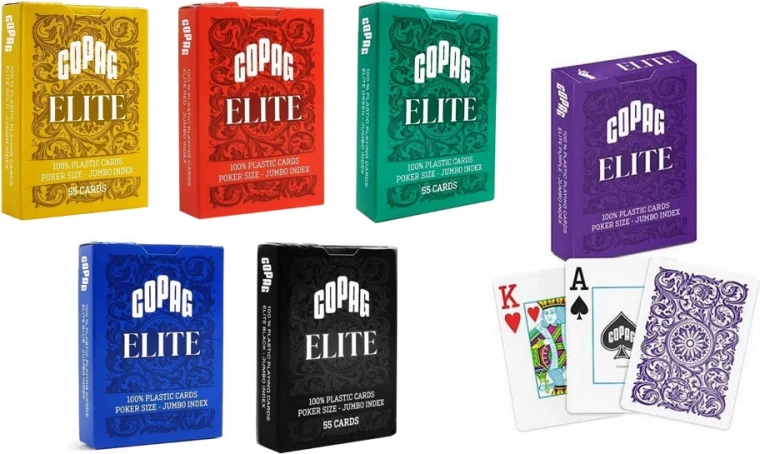 Cărți de poker COPAG Elite Jumbo Face (mix de culori)