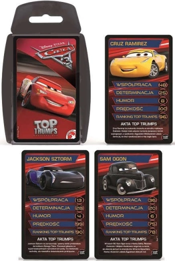 Joc de cărți TOP TRUMPS Disney PIXAR Mașini 3