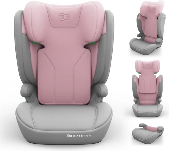 Scaun auto Kinderkraft i-spark 2 plus i-size 100–150 cm roz