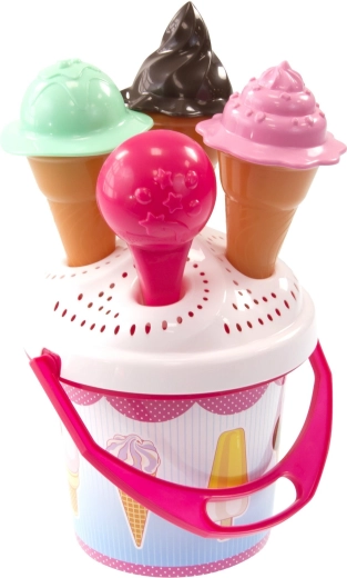 Găletușă Mochtoys cu înghețată pentru nisip