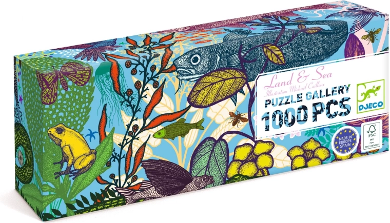 Puzzle flori și mare (1000 de piese)