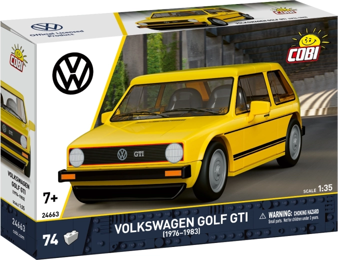 Cobi Volkswagen Golf GTI 1976–1983 set de construcție 1:35 (74 de piese)