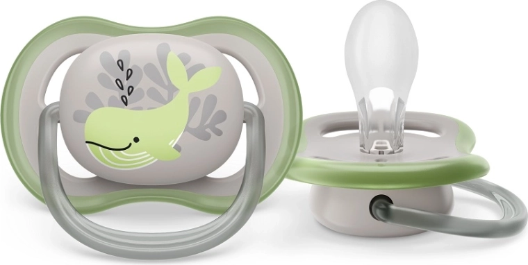 Suzetă PHILIPS AVENT Ultra Air cu motiv balenă 6–18 luni, 1 buc.