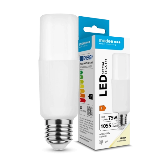 Bec LED Modee Lighting Stick T44 11,1 W E27, alb neutru, 1055 lm