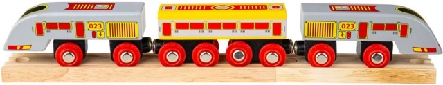 Trenul Bigjigs Rail Eurostar cu șine