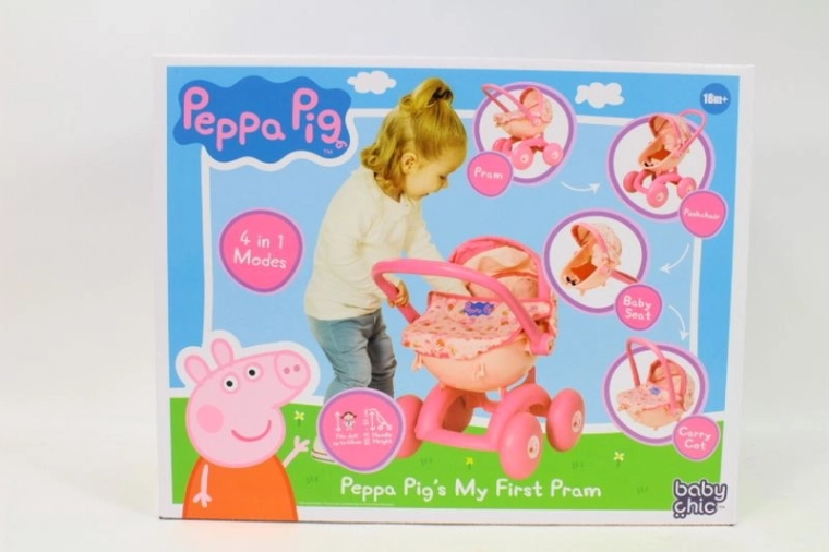 Peppa Pig căruciorul meu primul pentru păpuși 4 în 1