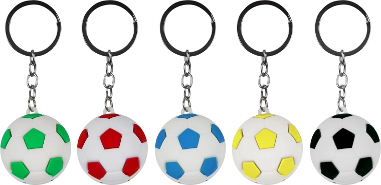 Breloc Minge de Fotbal 35 mm Mix de Culori