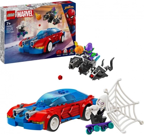 Super Heroes Spider-Man și Goblinul Verde mașină de curse