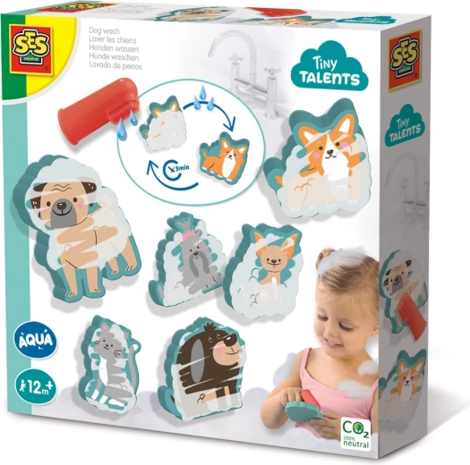 Autocolante de baie Tiny Talents – spălarea animăluțelor