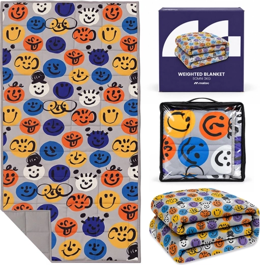 Pătură ponderată pentru copii SOMNI 3 kg 150 × 100 cm