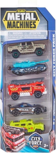 Zuru Metal Machines City Force Pack - Setul de cinci mașinuțe