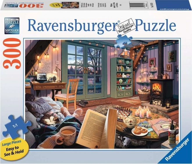 Puzzle Ravensburger „Colț liniștit” Extra cu piese mari, 300 de piese