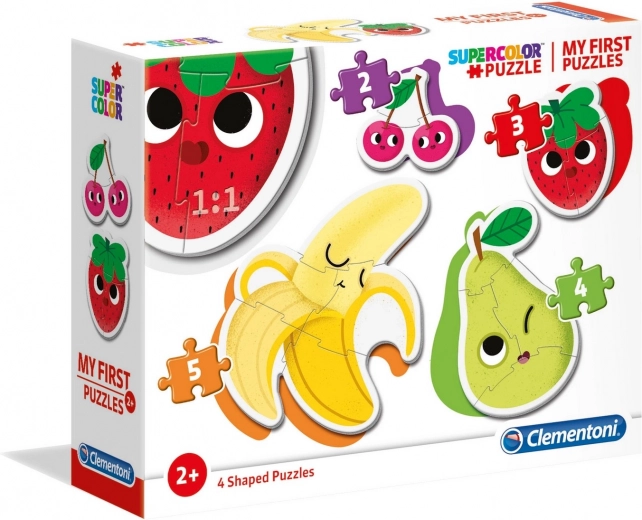 Primele mele puzzle-uri Fructe 4‑în‑1