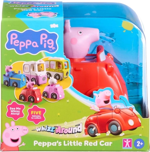 Purcelușa Peppa, mașinuță roșie cu baterii, cu propulsie automată