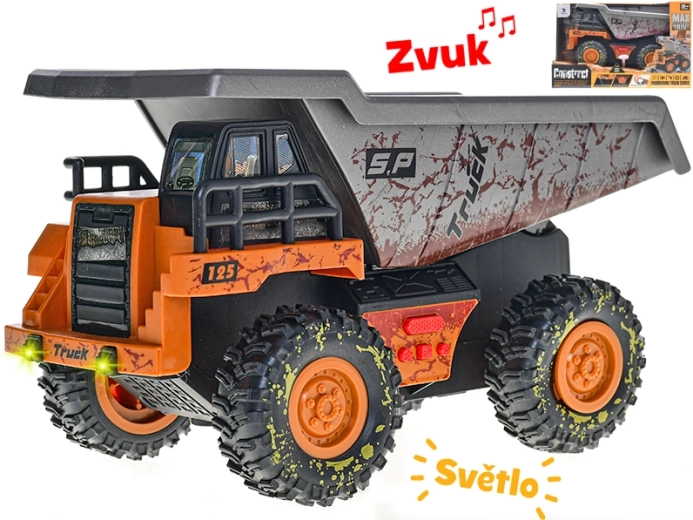 Basculantă de construcții 25 cm cu lumini și sunete