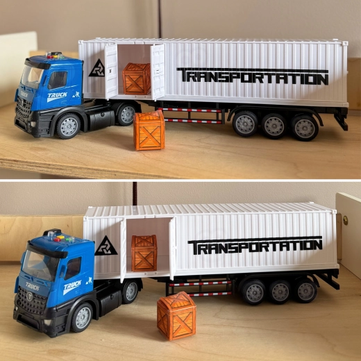 Container și încărcătură cu uși rabatabile