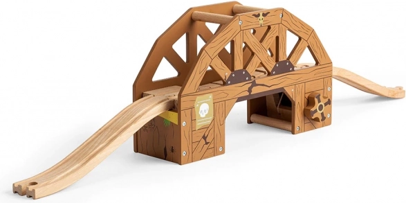 Bigjigs Rail Pod pe contragreutate din lemn pentru trenuleţe