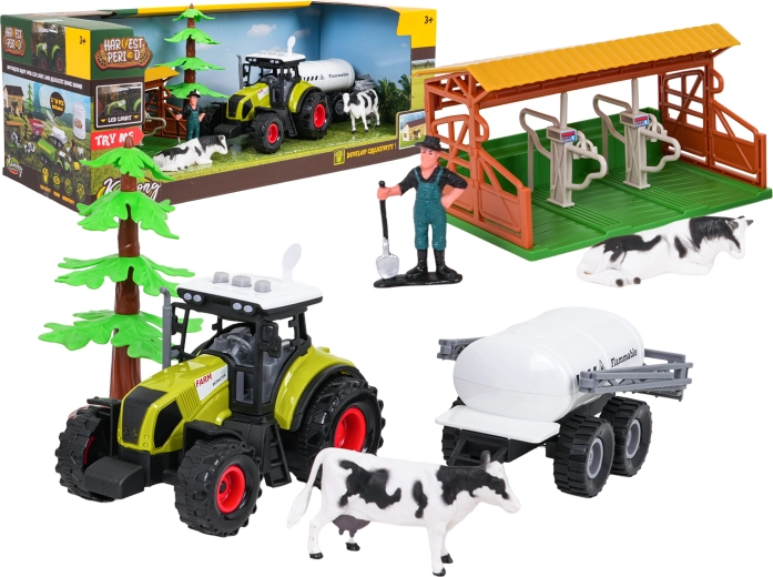 Set fermă cu tractor interactiv