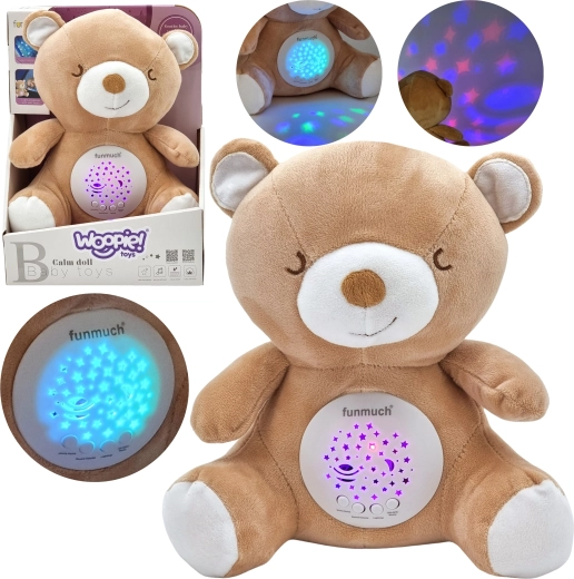 Woopie Baby ursuleț de pluș cu proiector și cântece de leagăn 2în1